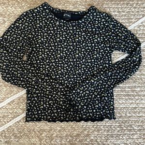 Black long sleeve with flowers